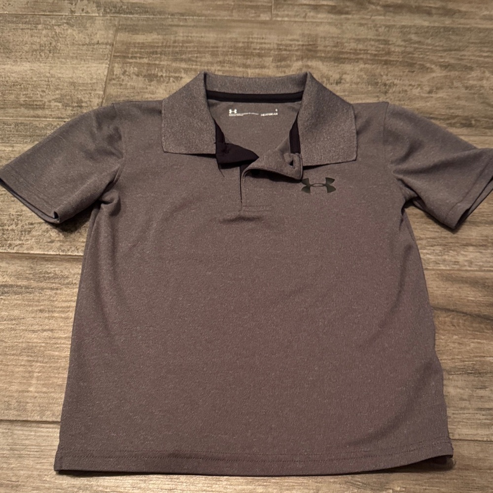 Under Armour Kids Gray Polo Shirt